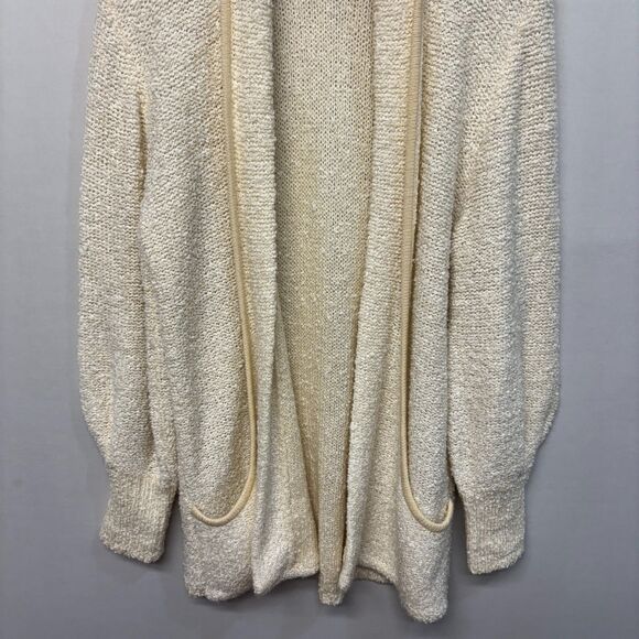 Vintage Sideffects Open Front Cardigan Sweater Size Medium Acrylic C064 -17 - Picture 10 of 14